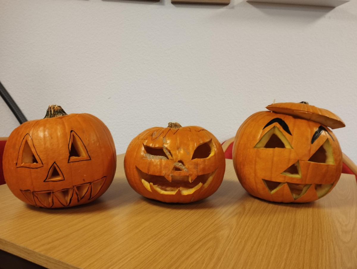 Fertig gestellte K&uuml;rbisse